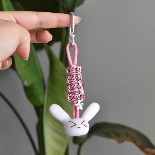 Bunny Flower Charm Pink >.<