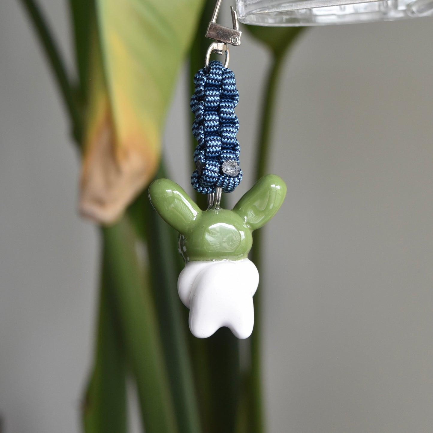 Green Bunny Spiral Blue Knot