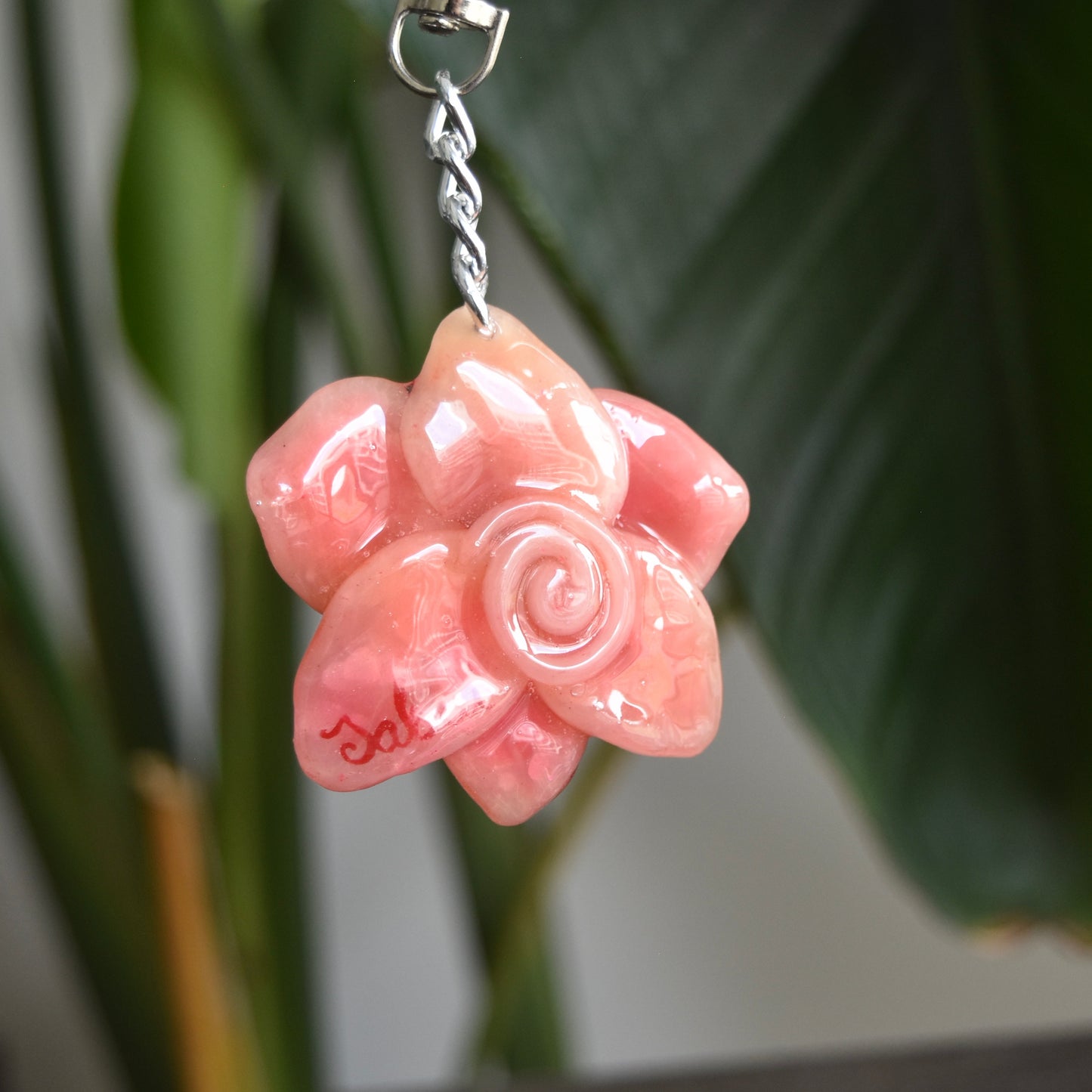 Red Orchid Fairy Charm