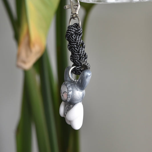 Silver Bunny Black Knot
