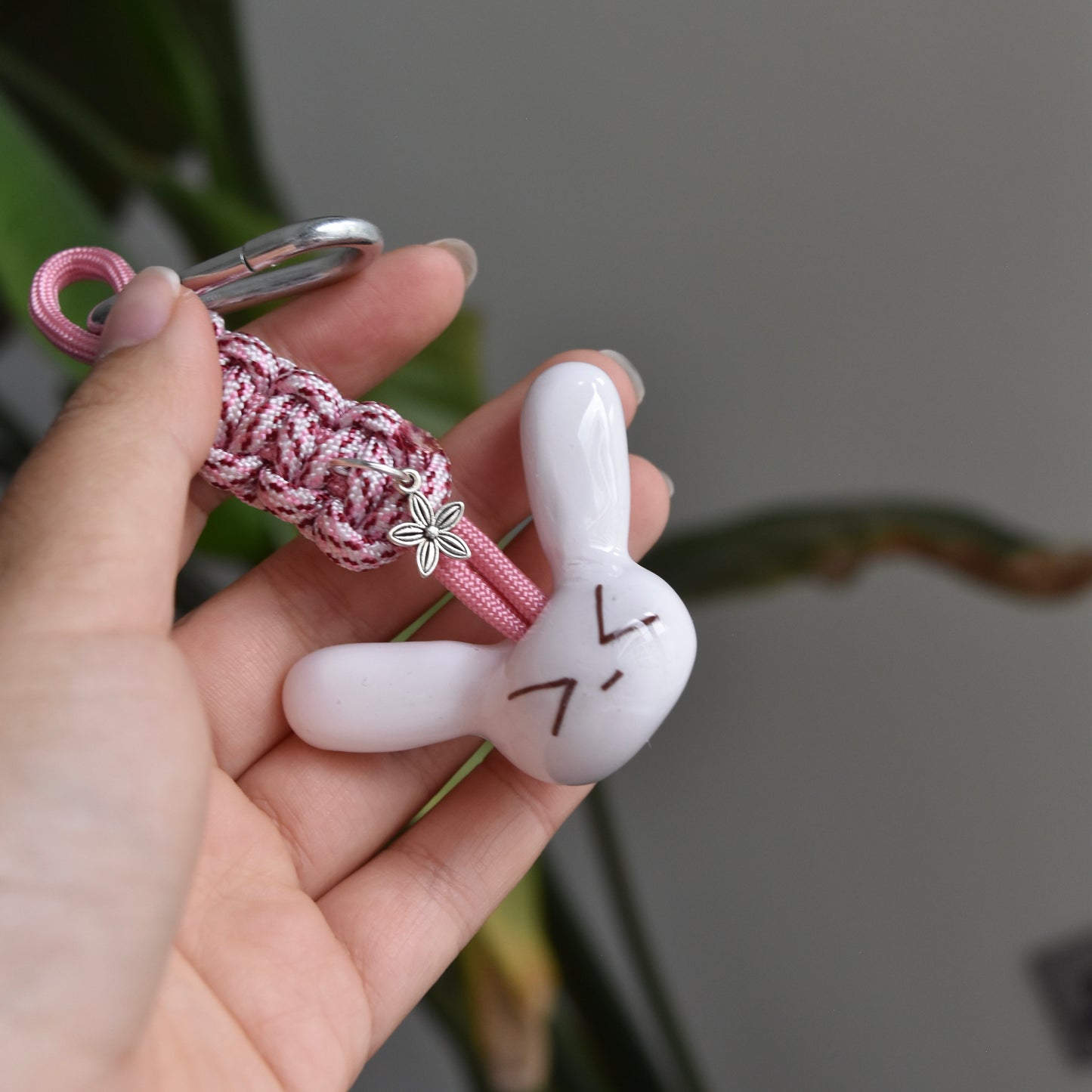 Bunny Flower Charm Pink >.<