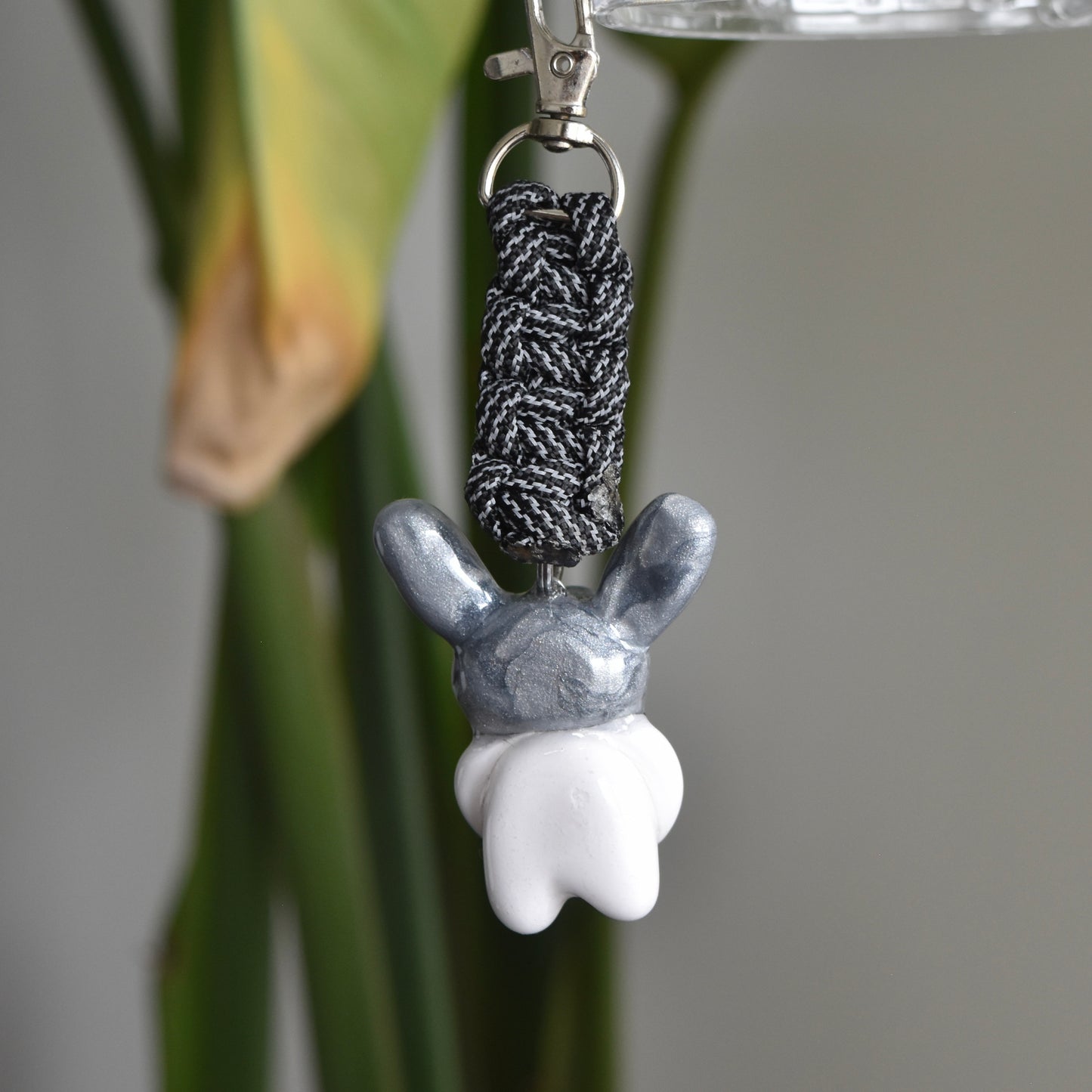 Silver Bunny Black Knot