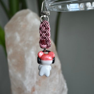 Pink Beanie Bear Pink Red Knot