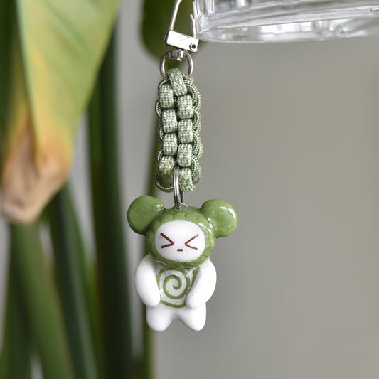 Green Bear Spiral Green Knot