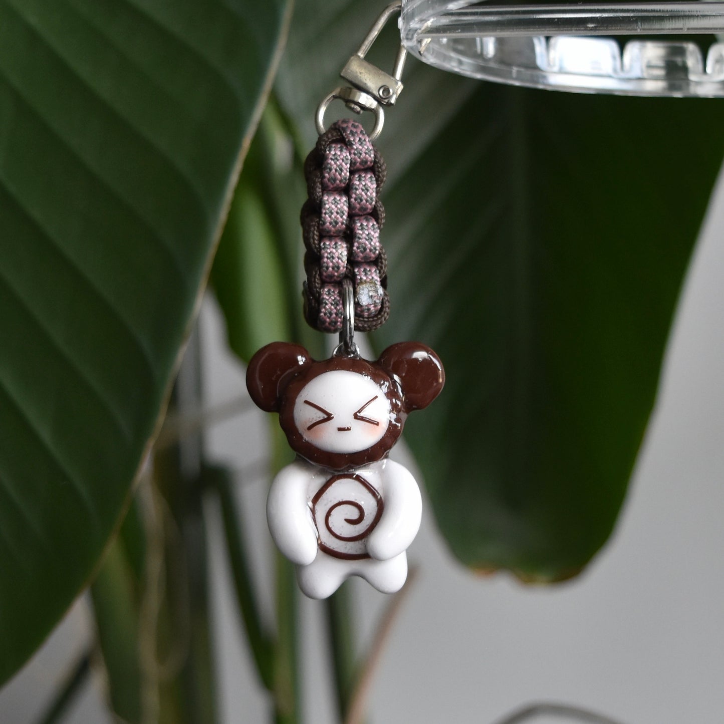 Brown Bear Spiral Pink Brown Box Knot