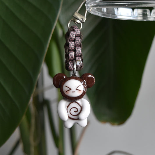 Brown Bear Spiral Pink Brown Box Knot