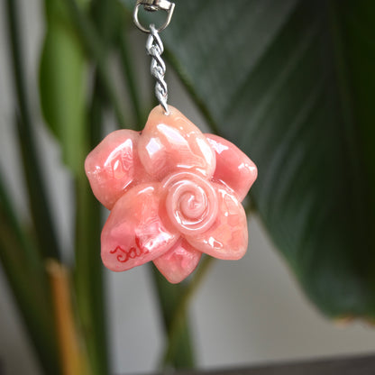 Red Orchid Fairy Charm