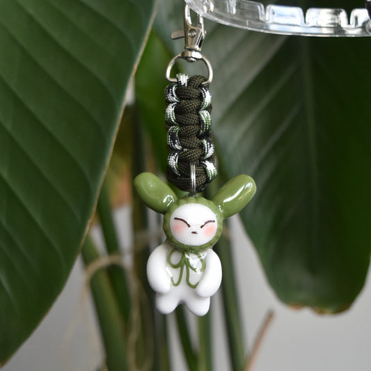 Green Bunny Bow Green Flat Knot