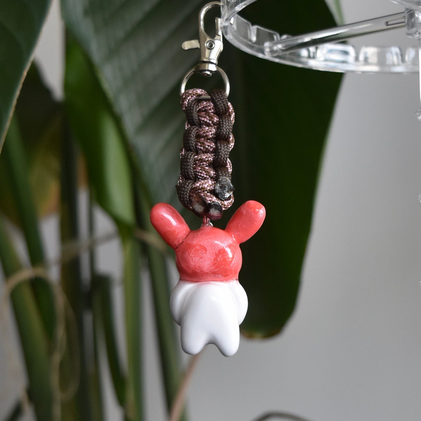 Pink Bunny Bow Brown Pink Flat Knot