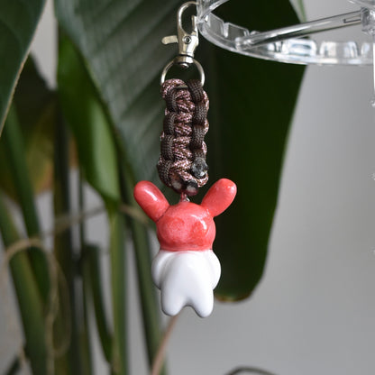 Pink Bunny Bow Brown Pink Flat Knot