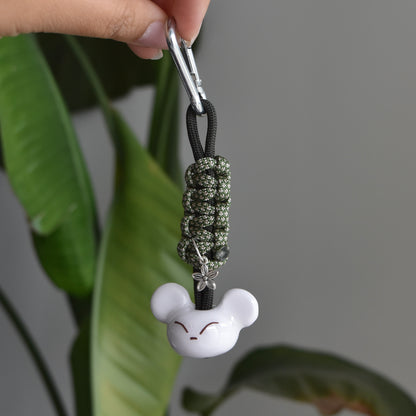 Bear Flower Charm Green