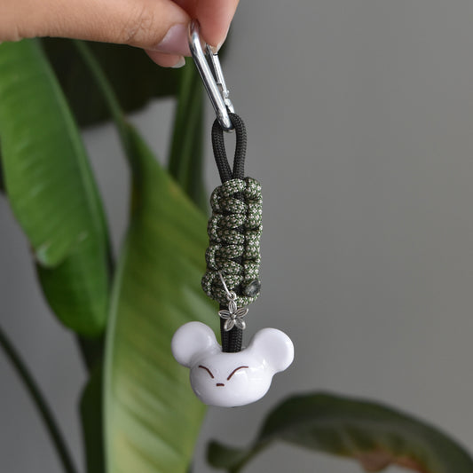 Bear Flower Charm Green