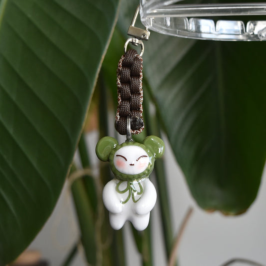 Green Bunny Brown Box Knot