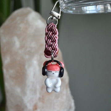 Pink Beanie Bear Pink Red Knot