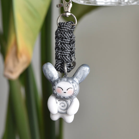 Silver Bunny Black Knot
